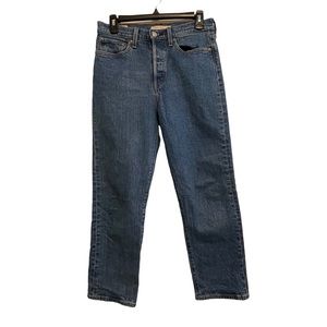 Levi’s Wedgie Straight Medium Wash Button Fly Denim Jeans